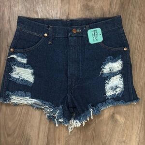 Wrangler Distressed Denim Shorts